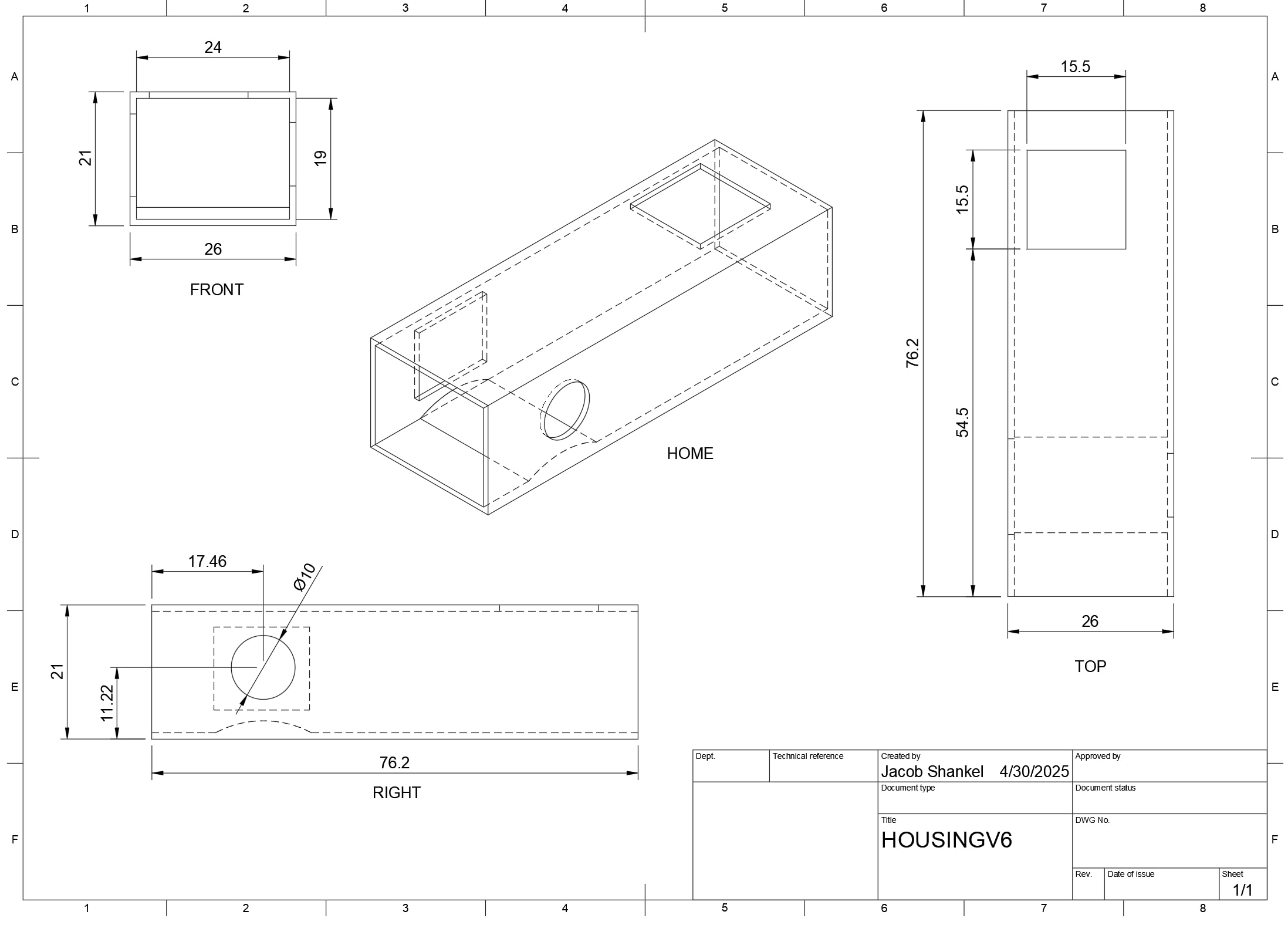 Saturn Strap Housing