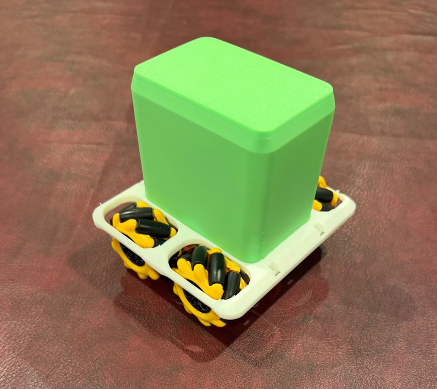 Mecanum robot side view
